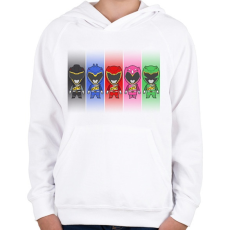 PRINTFASHION Power Rangers - Gyerek kapucnis pulóver - Fehér