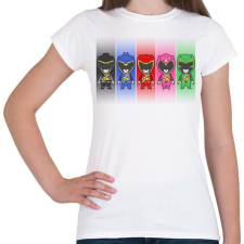 PRINTFASHION Power Rangers - Női póló - Fehér női póló