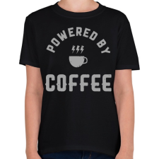 PRINTFASHION Powered by Coffee - Gyerek póló - Fekete gyerek póló