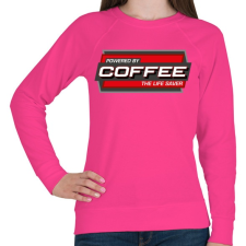 PRINTFASHION Powered by Coffee - Női pulóver - Fukszia női pulóver, kardigán