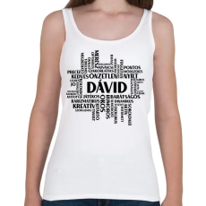 PRINTFASHION Pozitív tulajdonságok - Egyedi neves - Női atléta - Fehér
