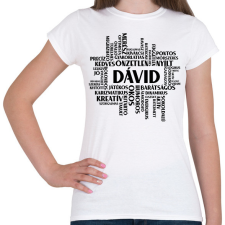 PRINTFASHION Pozitív tulajdonságok - Egyedi neves - Női póló - Fehér női póló