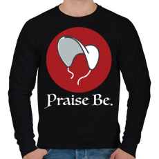 PRINTFASHION Praise Be - The Handmaid's Tale - Férfi pulóver - Fekete