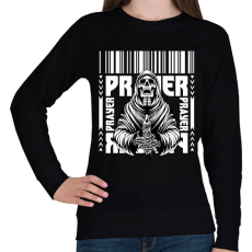 PRINTFASHION Prayer - Női pulóver - Fekete