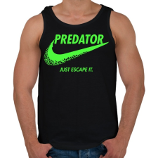 PRINTFASHION Predator - Férfi atléta - Fekete atléta, trikó