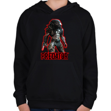 PRINTFASHION PREDATOR  - Gyerek kapucnis pulóver - Fekete gyerek pulóver, kardigán