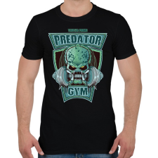 PRINTFASHION Predator Gym - Férfi póló - Fekete férfi póló