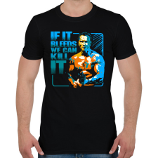 PRINTFASHION Predator - Ha vérzik, akkor elpusztítható - Férfi póló - Fekete férfi póló