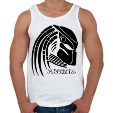 PRINTFASHION Predator head - Férfi atléta - Fehér atléta, trikó