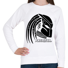 PRINTFASHION Predator head - Női pulóver - Fehér