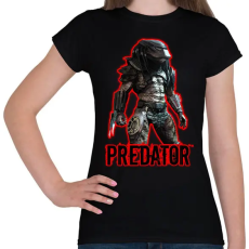 PRINTFASHION PREDATOR  - Női póló - Fekete