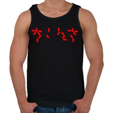 PRINTFASHION Predator visszaszámláló - Férfi atléta - Fekete