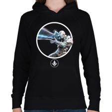 PRINTFASHION Predecessor - Wraith - Női kapucnis pulóver - Fekete női pulóver, kardigán