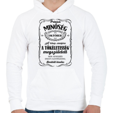 PRINTFASHION Prémium minőség - Hónappal (fekete) - Férfi kapucnis pulóver - Fehér női pulóver, kardigán