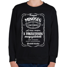 PRINTFASHION Prémium minőség - Hónappal - Gyerek pulóver - Fekete gyerek pulóver, kardigán