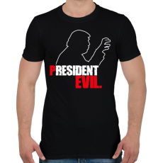 PRINTFASHION President Evil - Férfi póló - Fekete