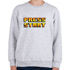 PRINTFASHION Press Start - Gyerek pulóver - Sport szürke gyerek pulóver, kardigán