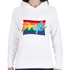 PRINTFASHION pride abstract - Női kapucnis pulóver - Fehér