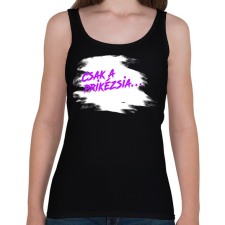 PRINTFASHION Prikézsia - Sötét háttérre - Női atléta - Fekete női trikó