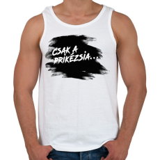 PRINTFASHION Prikézsia - Világos háttérre - Férfi atléta - Fehér