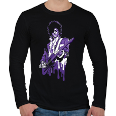 PRINTFASHION Prince - Férfi hosszú ujjú póló - Fekete