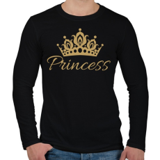 PRINTFASHION Princess  - Férfi hosszú ujjú póló - Fekete