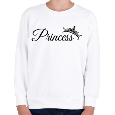 PRINTFASHION Princess - Gyerek pulóver - Fehér