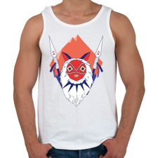 PRINTFASHION Princess Mononoke - Férfi atléta - Fehér atléta, trikó