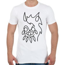 PRINTFASHION Princess Mononoke - Férfi póló - Fehér férfi póló