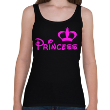 PRINTFASHION Princess - Női atléta - Fekete női trikó