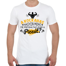 PRINTFASHION Próbáltad már a pizzát? - Férfi póló - Fehér férfi póló