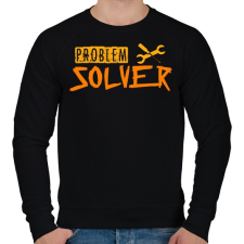 PRINTFASHION probléma megoldó szerelő - Férfi pulóver - Fekete férfi pulóver, kardigán