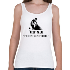 PRINTFASHION problems - Női atléta - Fehér női trikó