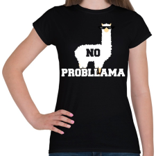 PRINTFASHION Probllama - Női póló - Fekete női póló