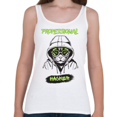 PRINTFASHION Professional Hacker - Női atléta - Fehér