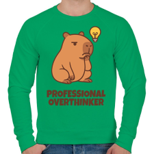 PRINTFASHION Professzionális túlgondolkodó - Férfi pulóver - Zöld férfi pulóver, kardigán