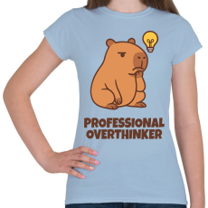 PRINTFASHION Professzionális túlgondolkodó - Női póló - Világoskék