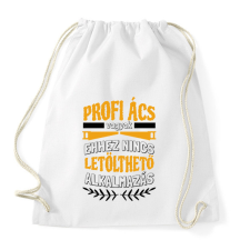 PRINTFASHION Profi ács vagyok - Sportzsák, Tornazsák - Fehér tornazsák