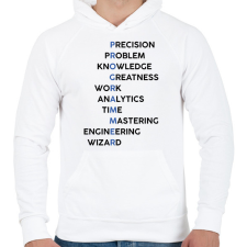 PRINTFASHION Programmer (black) - Férfi kapucnis pulóver - Fehér férfi pulóver, kardigán