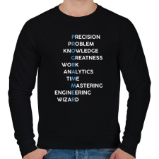 PRINTFASHION Programmer (white) - Férfi pulóver - Fekete férfi pulóver, kardigán