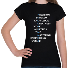 PRINTFASHION Programmer (white) - Női póló - Fekete női póló