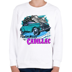PRINTFASHION Psychobilly - Gyerek pulóver - Fehér