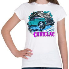 PRINTFASHION Psychobilly - Női póló - Fehér női póló