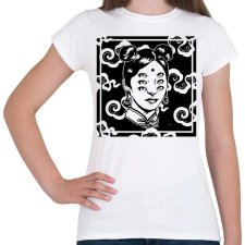 PRINTFASHION Pszichedelikus nő - Női póló - Fehér női póló