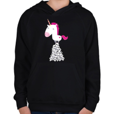 PRINTFASHION Pszichokornis - Gyerek kapucnis pulóver - Fekete gyerek pulóver, kardigán