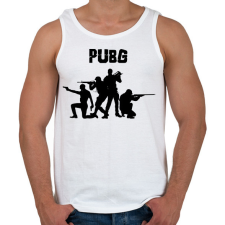 PRINTFASHION Pubg - Férfi atléta - Fehér női trikó