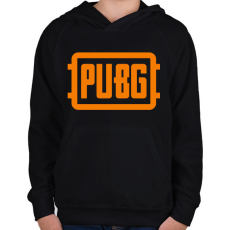PRINTFASHION pubg - Gyerek kapucnis pulóver - Fekete