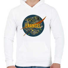 PRINTFASHION PUBG NASA: ERANGEL - Férfi kapucnis pulóver - Fehér