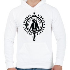 PRINTFASHION pubg pan - Férfi kapucnis pulóver - Fehér