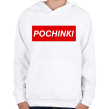 PRINTFASHION PUBG - Pochinki - Gyerek kapucnis pulóver - Fehér gyerek pulóver, kardigán